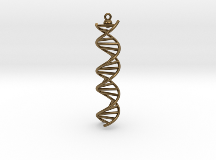 DNA Molecule pendant. 3d printed