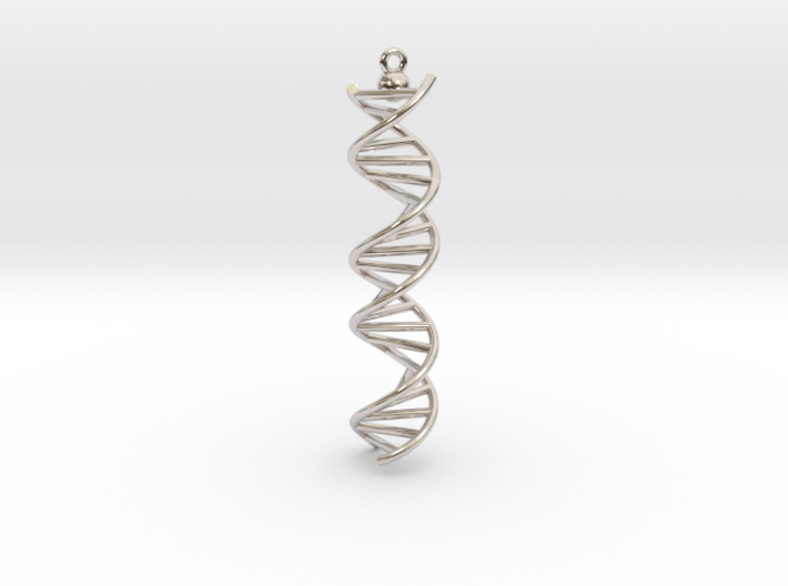 DNA Molecule pendant. 3d printed