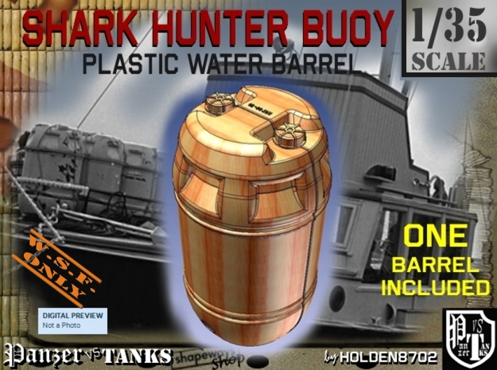 1-35 Shark Hunter Barrel 3d printed