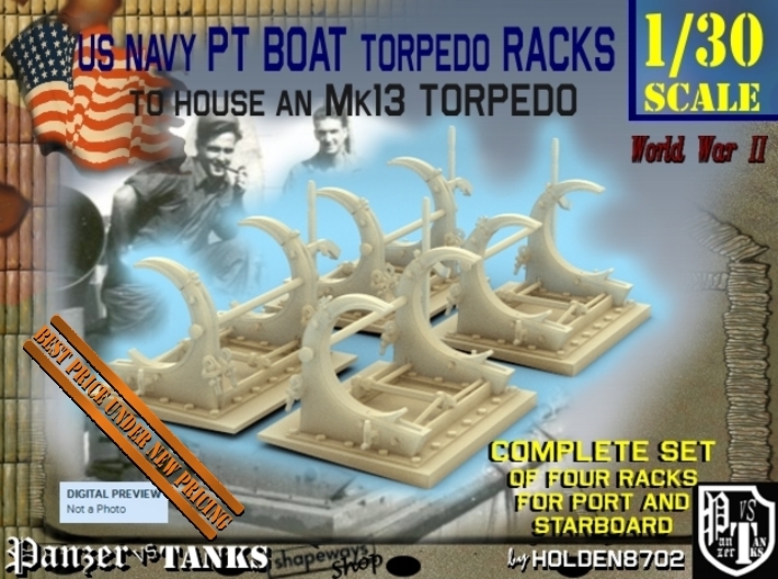 1-30 PT Torpedo Rack TypC Set1 3d printed