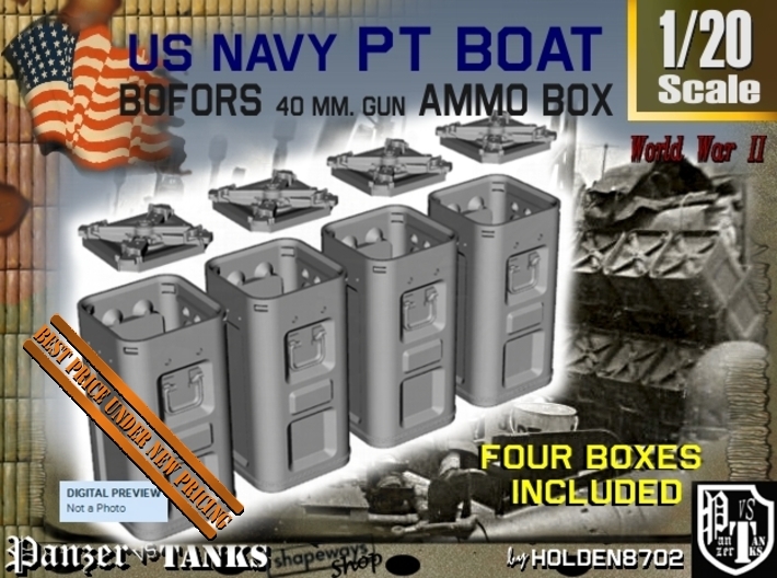 1-20 Bofors Ammo Box Set1 3d printed