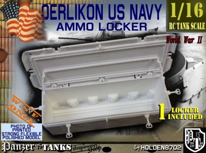 1-16 Oerlikon US Navy Ammo Locker 3d printed