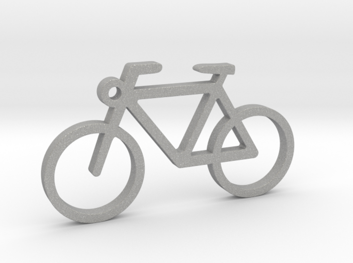 Bike (Bicycle) Pendant / Keyring 3d printed