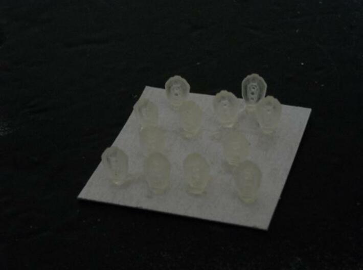SP001 Stone Portal Fighter Squadron (12) 3d printed Models (on base) in TD