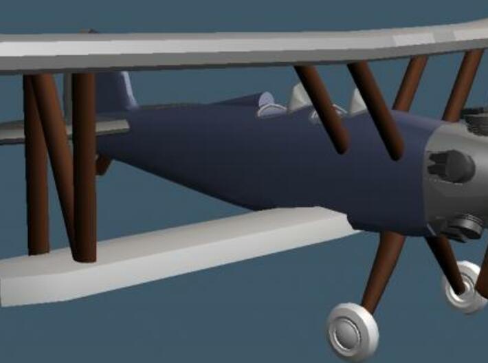 Biplane - Z scale 3d printed Render of Front View