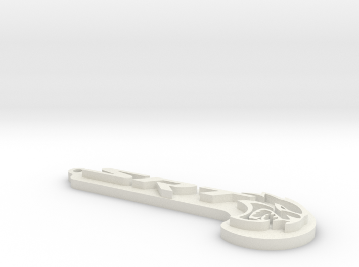 SRT Hellcat Keychain 3d printed