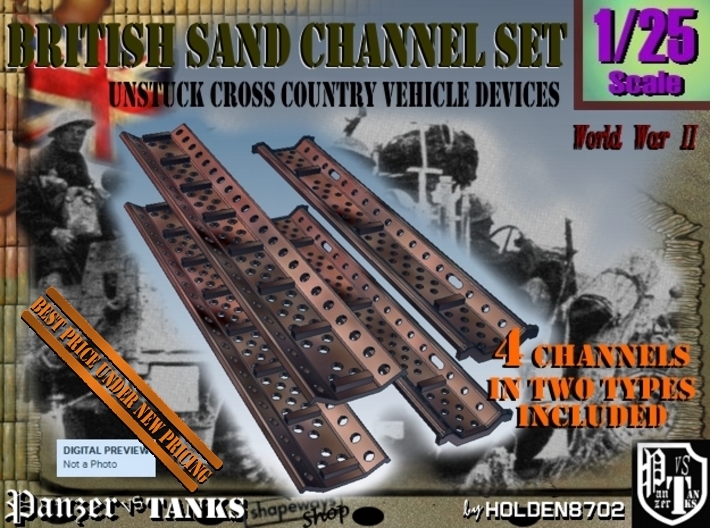 1-25 British Sand Channel Set 3d printed