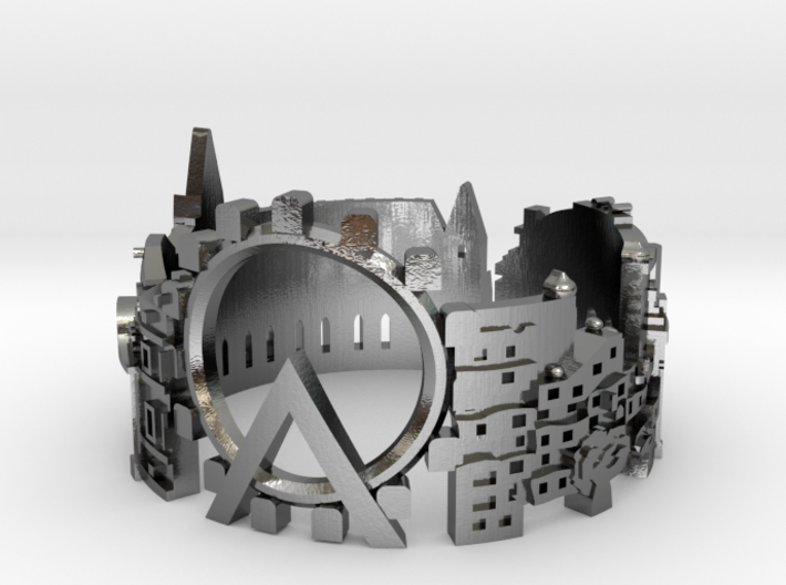 Vienna Skyline - Cityscape Ring 3d printed 