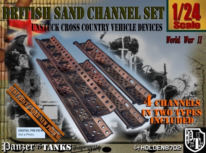 1-24 British Sand Channel Set 3d printed