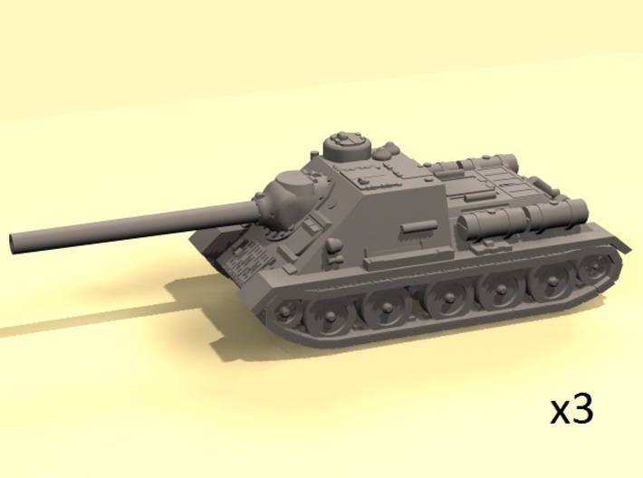 1/160 SU-100 tank hunter 3d printed