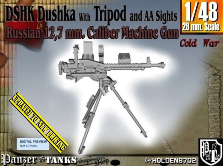 1/48 DSHK Dushka W-Tripod AA Sights V001 3d printed