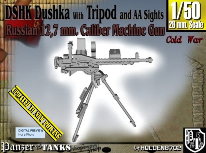 1/50 DSHK Dushka W-Tripod AA Sights V001 3d printed