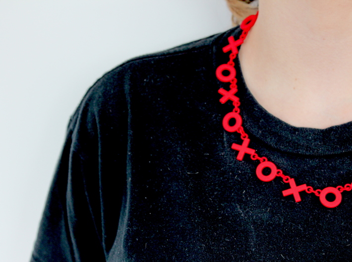 XO Necklace 3d printed 
