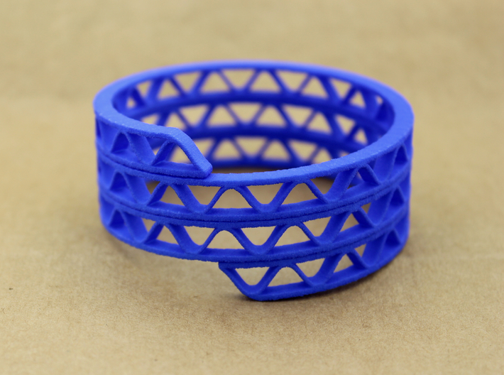 Corrugated Wrap Bracelet 3d printed