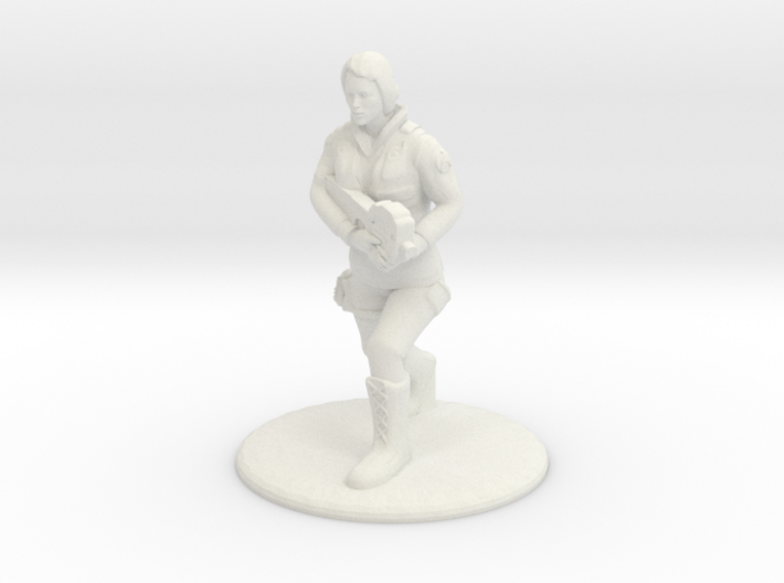 SG Female Soldier Running 35 mm new 3d printed