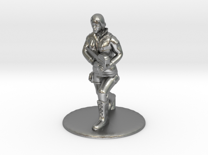 SG Female Soldier Running 35 mm new 3d printed