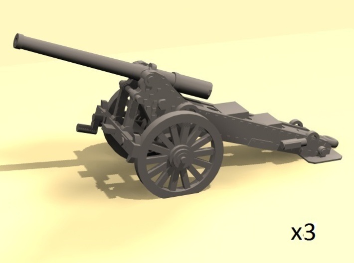 1/144 WW1 De Bange 155mm cannon 3d printed