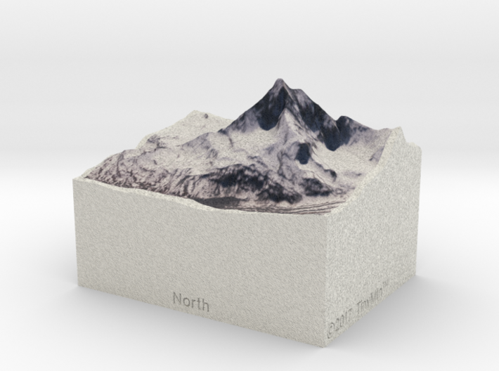 Matterhorn, Switzerland/Italy, 1:150000 Explorer 3d printed 