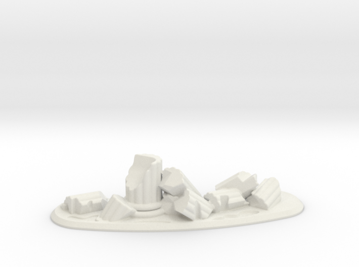 28mm Scale Column Ruins - Curved 3d printed
