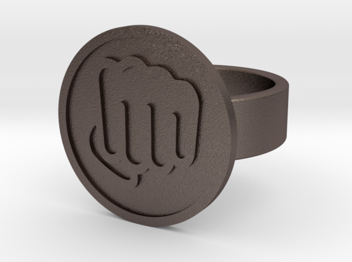 Fisted Hand Ring 3d printed