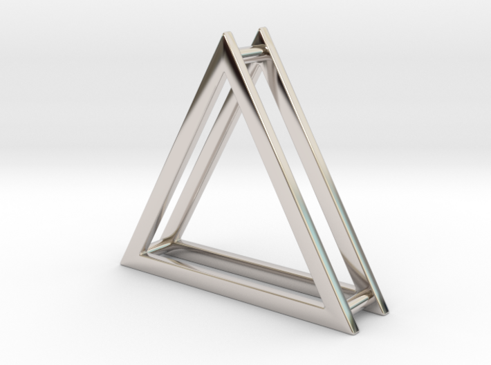 Wire ::: Triangle Pendant ::: v.01 3d printed