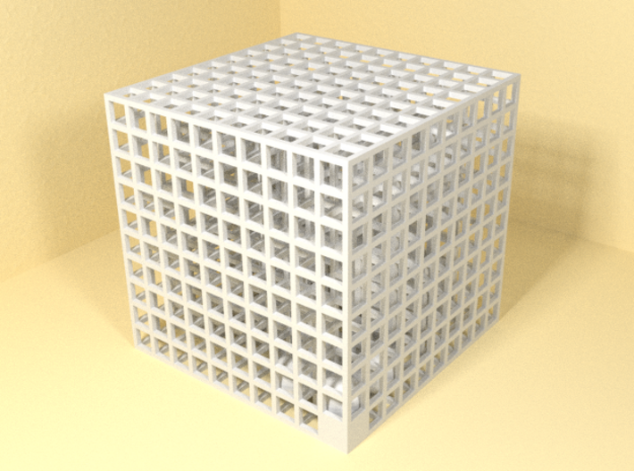 Maze 00, 5x5x5, 'Cube 0' 3d printed 