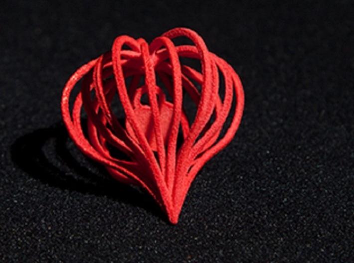 Pendant Heart In Heart 3d printed