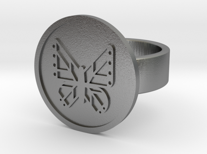 Butterfly Ring 3d printed