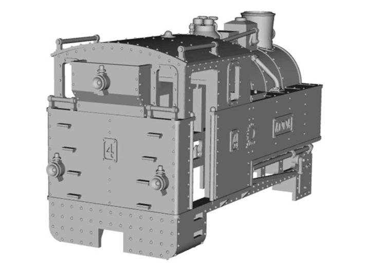 HOe-loco01a - Hoe transkit for N Fleischmann 7305 3d printed 