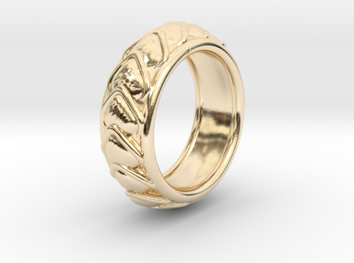 Dragon Scales Ring size 10 3d printed