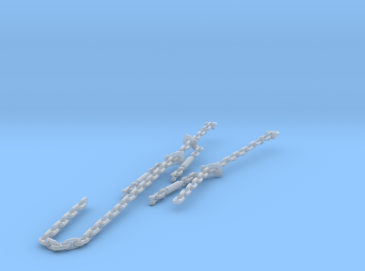 1/72 USN Destroyer Anchor Chain Foredeck 3d printed 