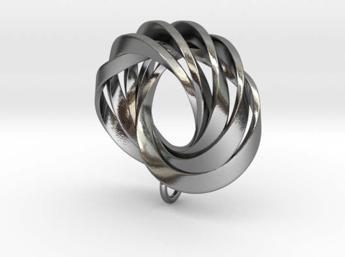 Coradeciem pendant with loop 3d printed 