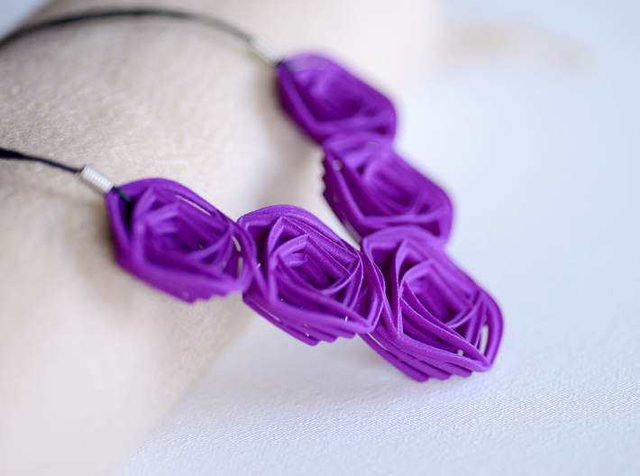 Rose Stripes Necklace 3d printed Add a caption...