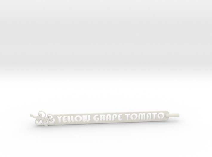 Yellow Grape Tomato Stake 3d printed