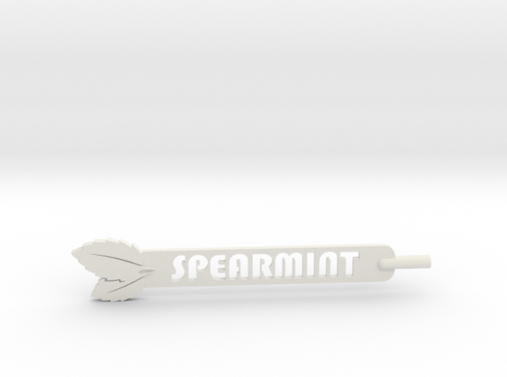 Spearmint Plant Stake 3d printed