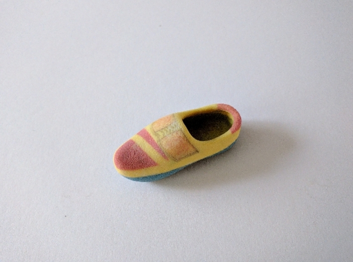 Just a Wooden Shoe 3d printed Posing for the camera