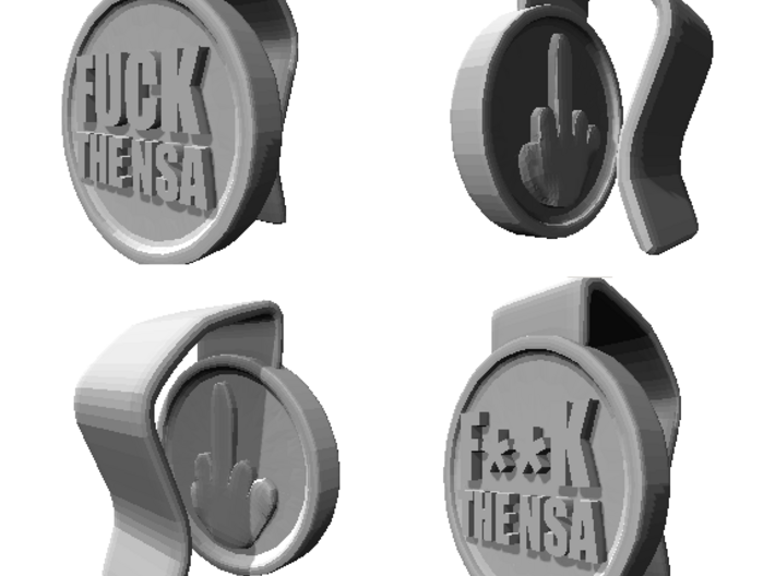 F**K the NSA Computer Camera Cover R-Rated 3d printed 