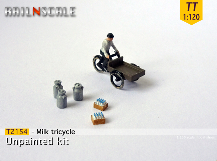 Milk tricycle (TT 1:120) 3d printed