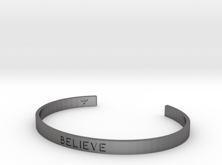 Believe Engrave Bracelet Sizes S-L 3d printed