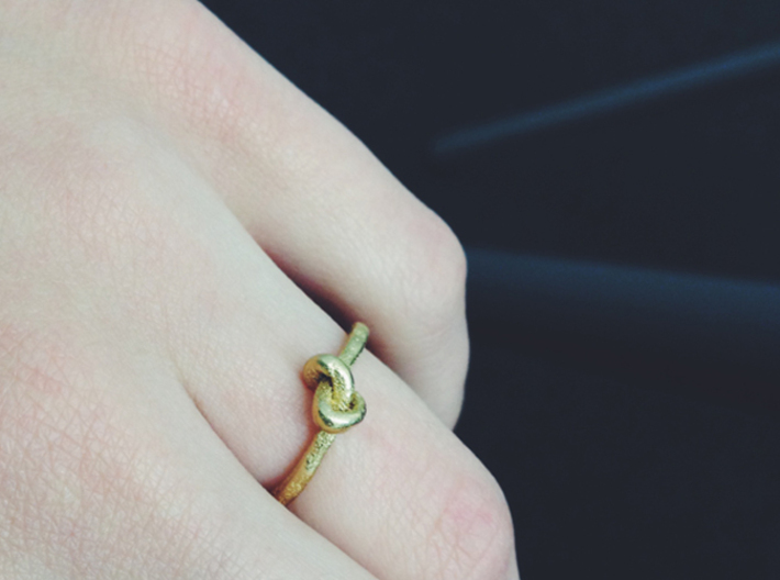 Love Knot Ring 3d printed 
