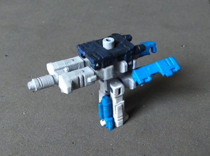 MicroSlinger "Uproar" 3d printed Uproar weapon mode, combined with Squall to a form a gun turret.