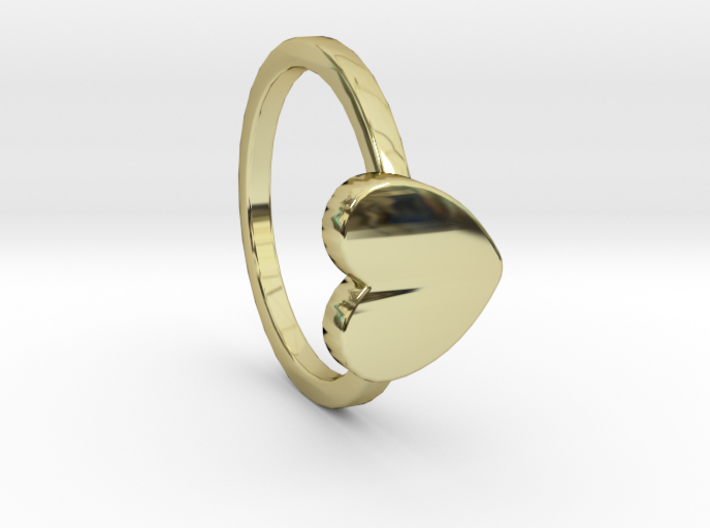 Heart Ring Size 6 3d printed