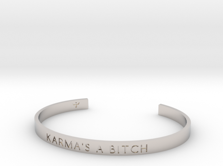 Karma's A Bitch Bracelet S-L 3d printed