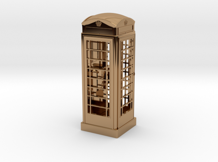 K6 Telephone Box (7.5cm) 3d printed