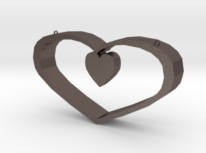 Heart Pendant - Large 3d printed