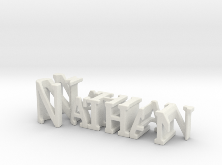 3dWordFlip: Nathan/Schill 3d printed
