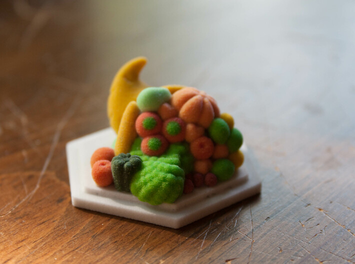 Fruit Cornucopia Miniature   3d printed 