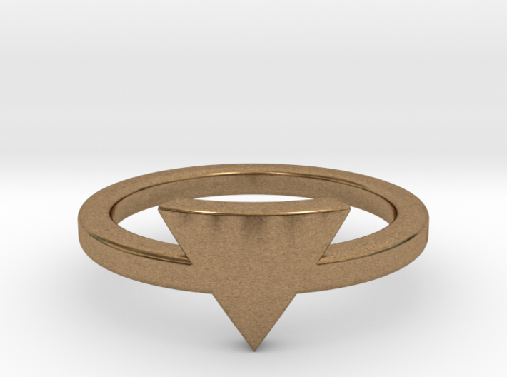 Small Triangle Midi Ring 3d printed