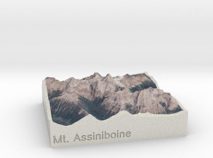 Mt. Assiniboine, Alberta/BC, 1:250000 Explorer 3d printed 