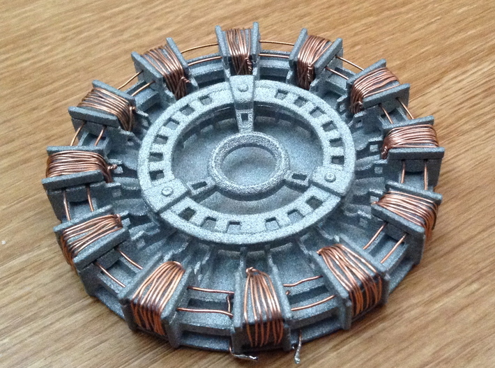 Arc Reactor v1.2 3d printed Painted and all wired up